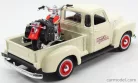 CHEVROLET  3100 PICK-UP 1950 + MOTORCYCLE HARLEY DAVIDSON FLSTS HERITAGE SPRINGER 2001  IVORY
