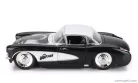 CHEVROLET  CORVETTE WITH WOLFMAN FIGURE 1957  BLACK WHITE