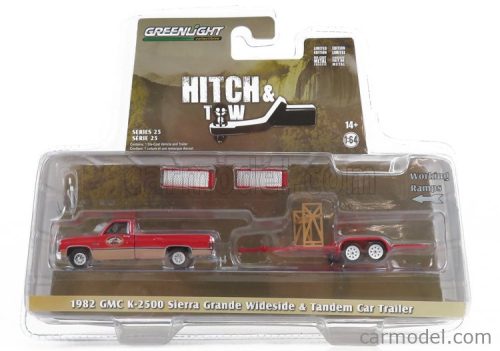 GMC  K-2500 PICK-UP WITH TRAILER CAR TRANSPORTER 1982  RED