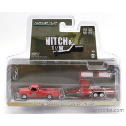   DODGE  D-100 PICK-UP 1967 WITH TRAILER CAR TRANSPORTER  ORANGE