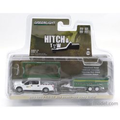   FORD USA  F-150 PICK-UP 2018 WITH SMALL CARGO UPS TRAILER  WHITE GREEN