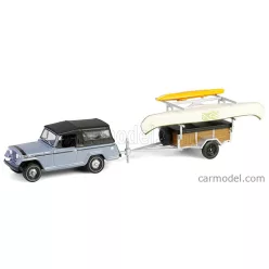   JEEP  JEEPSTER COMMANDO SC-1 WITH CANOE + KAYAK TRAILER 1968  GREY