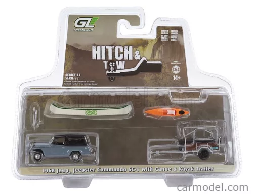 JEEP  JEEPSTER COMMANDO SC-1 WITH CANOE + KAYAK TRAILER 1968  GREY