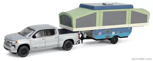 CHEVROLET  SILVERADO PICK-UP WITH TRAILER + POP-UP CAMPER 2024  VERY LIGHT GREEN MET