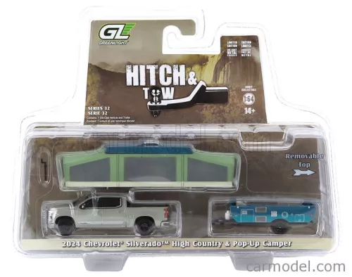 CHEVROLET  SILVERADO PICK-UP WITH TRAILER + POP-UP CAMPER 2024  VERY LIGHT GREEN MET