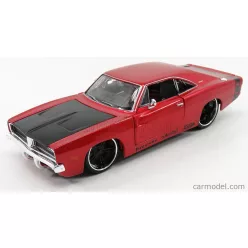 DODGE  CHARTGER R/T COUPE 1969  RED MET BLACK
