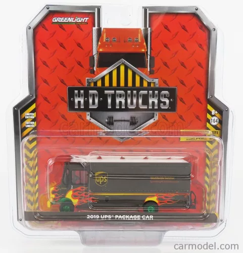 TRUCK  TRUCK UNITED PARCEL SERVICE UPS 2019 - GREEN WHEELS  BLACK