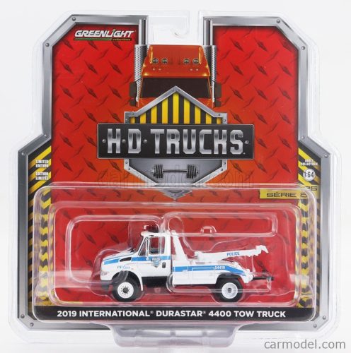 INTERNATIONAL  DURASTAR 4400 TOW TRUCK CARRO ATTREZZI NYPD - WRECKER ROAD SERVICE 2019  WHITE BLUE