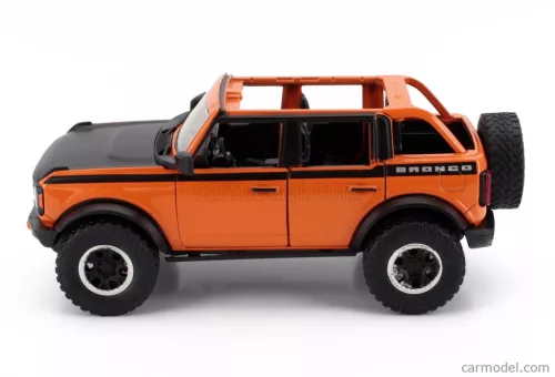 FORD USA  BRONCO OPEN 2021 WITH SET 4X TIRES  ORANGE BLACK