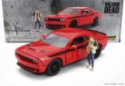 DODGE  CHALLENGER WITH WALKING DEAD GLENN FIGURE 2015  RED BLACK