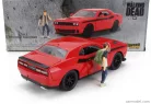 DODGE  CHALLENGER WITH WALKING DEAD GLENN FIGURE 2015  RED BLACK