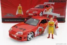 TOYOTA  SUPRA WITH ONE PUNCH MAN SAITAMA FIGURE 1995  ORANGE