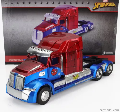 WESTERN STAR  57X TRACTOR TRUCK SPIDERMAN 2009  BLUE RED