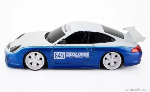 PORSCHE  911 996 GT3 TOYO TIRES N 845 RACING COUPE 1999  WHITE BLUE