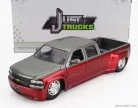CHEVROLET  SILVERADO PICK-UP DUALLY 1999  RED SILVER