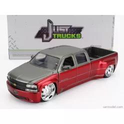 CHEVROLET  SILVERADO PICK-UP DUALLY 1999  RED SILVER