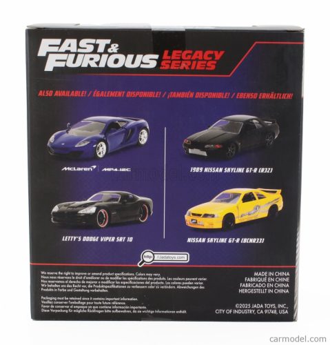 DODGE  SET 2X LETTY'S VIPER SRT-10 COUPE + McLAREN MP4 12C - FAST & FURIOUS  BLACK BLUE