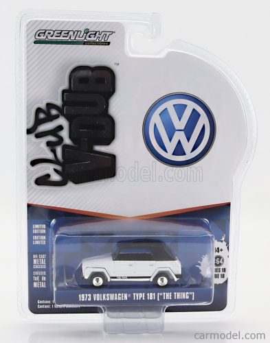 VOLKSWAGEN  TYPE 181 THING CABRIOLET CLOSED 1973  WHITE BLACK