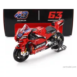   DUCATI  DESMOSEDICI GP22 TEAM LENOVO N 43 MOTOGP SEASON 2022 JACK MILLER  RED
