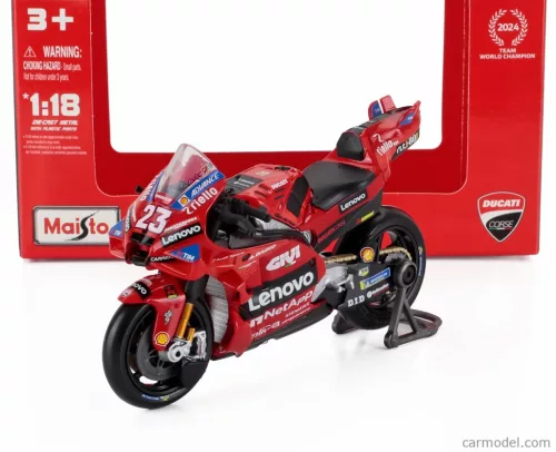 DUCATI  DESMOSEDICI GP24 TEAM LENOVO N 23 MOTOGP SEASON 2024 ENEA BASTIANINI  RED