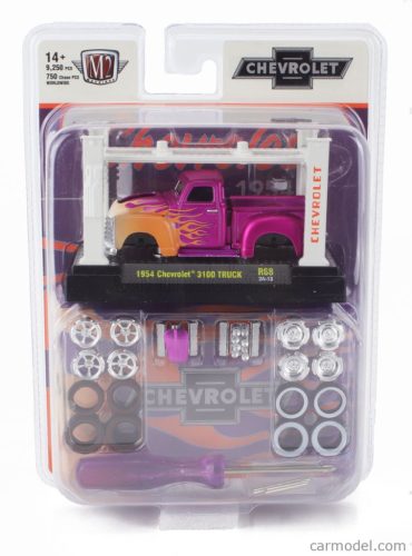 DODGE  A-100 VAN SHELL WITH ACCESSORIES 1967 - GARAGE SET OFFICINA - PONTE SOLLEVATORE AUTO - FOUR POST LIFT  YELLOW RED