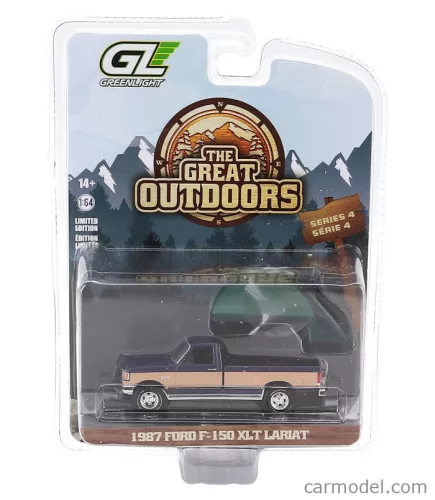 FORD USA  F-150 LT PICK-UP CAMPING CAMPER 1987  BLUE BEIGE