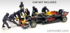 FIGURES  F1  SET 1 2020 - DIORAMA PIT-STOP SET 7 X MECCANICI - MECHANICS - WITH DECALS  MATT BLUE RED