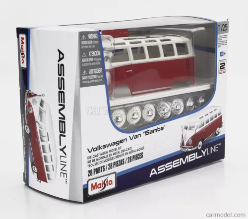 VOLKSWAGEN  T1 SAMBA MINIBUS 1962  RED IVORY