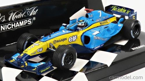 RENAULT  F1  R24 TEAM MILD SEVEN N 7 SEASON 2004 JARNO TRULLI  LIGHT BLUE YELLOW