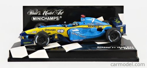 RENAULT  F1  R24 TEAM MILD SEVEN N 7 SEASON 2004 JARNO TRULLI  LIGHT BLUE YELLOW