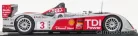 AUDI  R10 TDI N 3 4th LE MANS 2008 L.LUHR - M.ROCKENFELLER - A.PREMAT