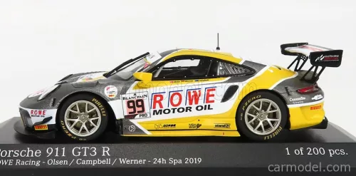 PORSCHE  911 991-2 TEAM ROWE RACING N 99 7th 24h SPA 2019 D.OLSEN - M.CAMPBELL - D.WERNER