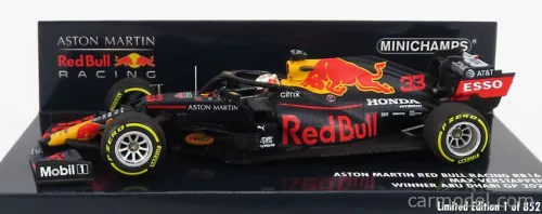 RED BULL  F1  RB16 HONDA TEAM ASTON MARTIN N 33 WINNER ABU DHABI GP 2020 MAX VERSTAPPEN