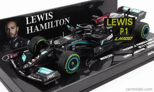 MERCEDES GP  F1  W12 MERCEDES M12 EQ POWER+ TEAM AMG PETRONAS MOTORSPORT FORMULA ONE N 44 WINNER SOTCHI RUSSIAN GP 2021 LEWIS HAMILTON - 100th VICTORY F1 WITH PIT BOARD
