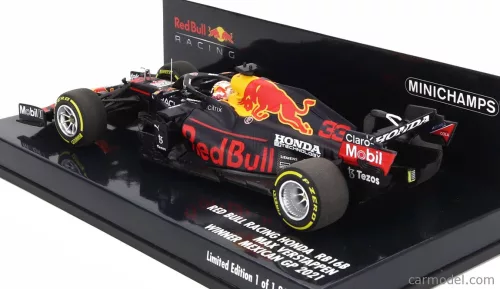 RED BULL - F1 RB16B HONDA RA620H TEAM ASTON MARTIN N 33 WINNER MEXICO GP WORLD CHAMPION 2021 MAX VERSTAPPEN