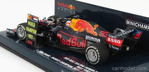 RED BULL  F1  RB16B HONDA RA620H TEAM ASTON MARTIN N 33 WINNER ABU DHABI GP WORLD CHAMPION WITH PIT BOARD 2021 MAX VERSTAPPEN