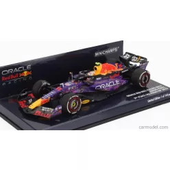   RED BULL  F1  RB19 TEAM ORACLE RED BULL RACING N 11 3rd LAS VEGAS USA GP 2023 SERGIO PEREZ  PURPLE YELLOW RED