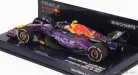 RED BULL  F1  RB19 TEAM ORACLE RED BULL RACING N 11 3rd LAS VEGAS USA GP 2023 SERGIO PEREZ  PURPLE YELLOW RED