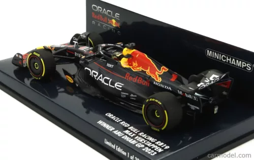RED BULL  F1  RB19 TEAM ORACLE RED BULL RACING N 1 WORLD CHAMPION WINNER ABU DHABI GP 2023 MAX VERSTAPPEN  MATT BLUE