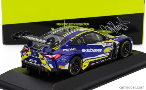 BMW  4-SERIES M4 GT3 TEAM WRT N 46 6th 24h SPA 2023 VALENTINO ROSSI - AUGUSTO FARFUS - MAXIME MARTIN  PURPLE YELLOW BLACK