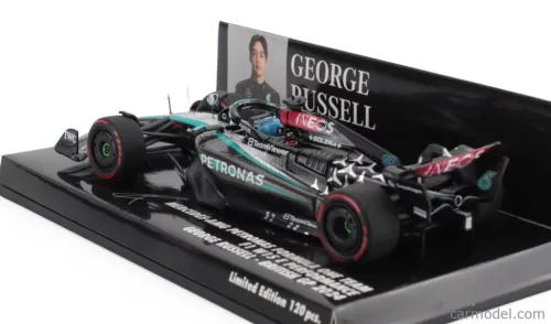 Mercedes  F1  W15 EQ PERFORMANCE TEAM AMG PETRONAS MOTORSPORT N 63 BRITISH GP 2024 GEORGE RUSSELL  BLACK SILVER GREEN