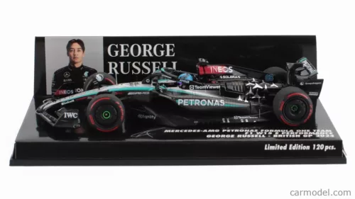 Mercedes  F1  W15 EQ PERFORMANCE TEAM AMG PETRONAS MOTORSPORT N 63 BRITISH GP 2024 GEORGE RUSSELL  BLACK SILVER GREEN