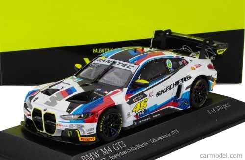 BMW  4-SERIES M4 GT3 TEAM WRT N 46 12h BATHURST 2024 VALENTINO ROSSI - MAXIME MARTIN - RAFFAELE MARCIELLO  WHITE BLUE RED BLACK