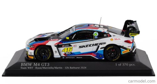 BMW  4-SERIES M4 GT3 TEAM WRT N 46 12h BATHURST 2024 VALENTINO ROSSI - MAXIME MARTIN - RAFFAELE MARCIELLO  WHITE BLUE RED BLACK