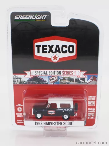 HARVESTER  SCOUT TEXACO 1963  BLACK WHITE