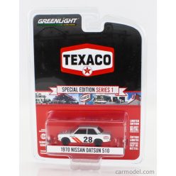 NISSAN  DATSUN 510 N 28 RACING TEXACO 1970  WHITE RED