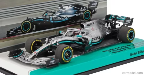 MERCEDES GP  F1  W10 EQ POWER+ TEAM AMG PETRONAS MOTORSPORT N 44 WORLD CHAMPION WINNER BAHRAIN GP 2019 LEWIS HAMILTON  SILVER BLACK