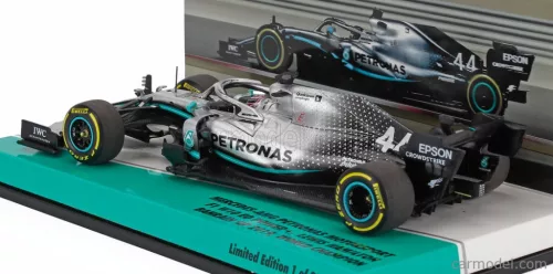 MERCEDES GP  F1  W10 EQ POWER+ TEAM AMG PETRONAS MOTORSPORT N 44 WORLD CHAMPION WINNER BAHRAIN GP 2019 LEWIS HAMILTON  SILVER BLACK