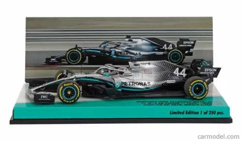 MERCEDES GP  F1  W10 EQ POWER+ TEAM AMG PETRONAS MOTORSPORT N 44 WORLD CHAMPION WINNER BAHRAIN GP 2019 LEWIS HAMILTON  SILVER BLACK