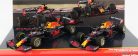 RED BULL  SET F1  2X F1  RB16B HONDA RA620H TEAM ASTON MARTIN N 33 MAX VERSTAPPEN 2021 WORLD CHAMPION + N 11 2021 SERGIO PEREZ  MATT BLUE YELLOW RED